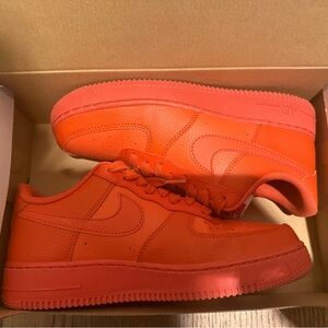 Nike air force 1 in salmon/orange, gently worn, women’s size 9